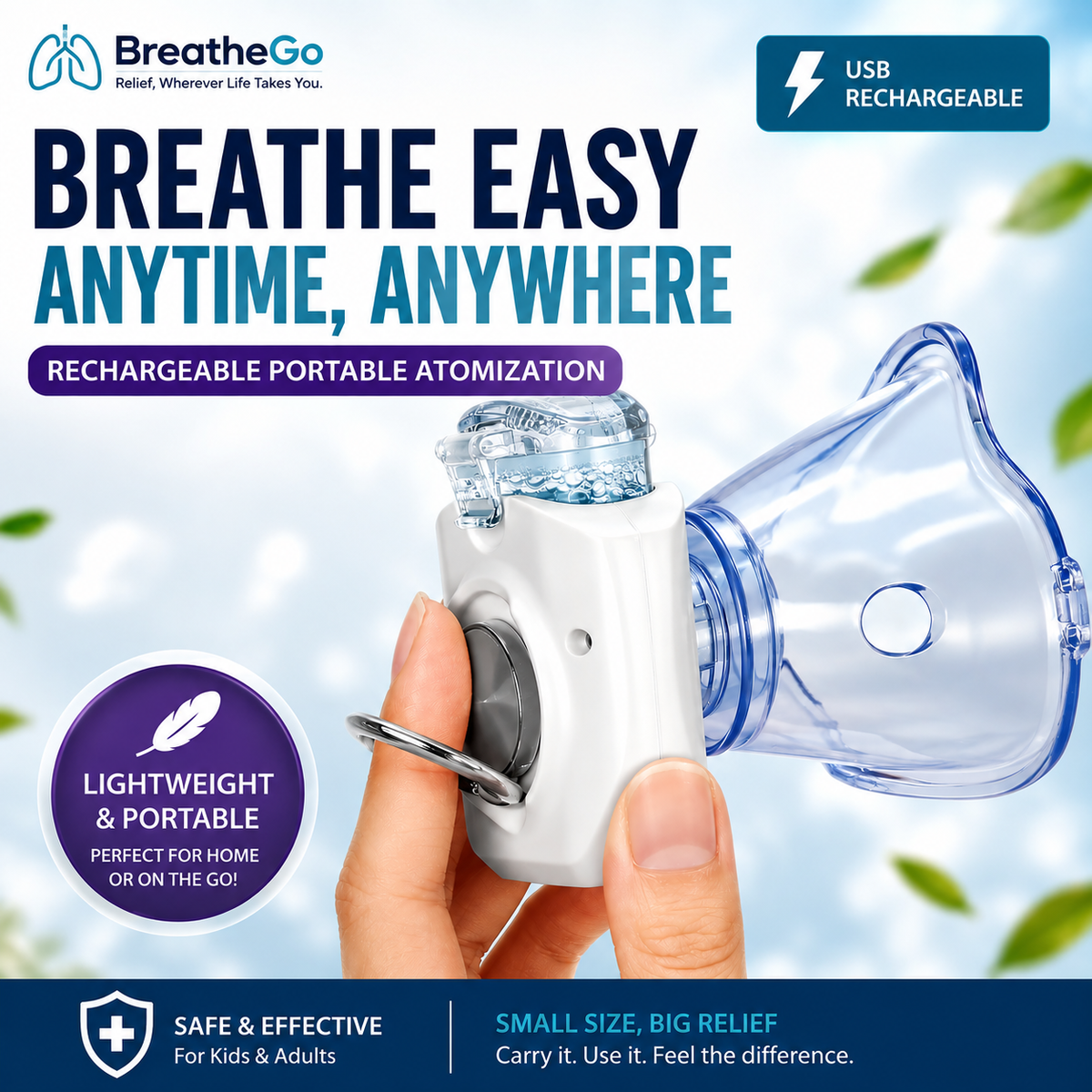 BreatheGo™ - Relief, Wherever Life Takes You.