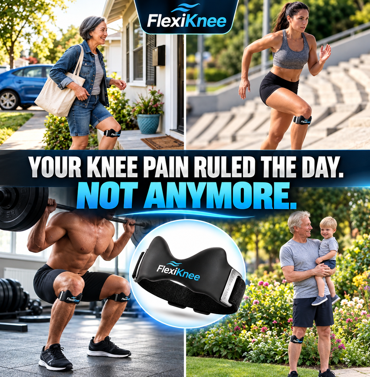 FlexiKnee™ - Flexible Support. Every Move.